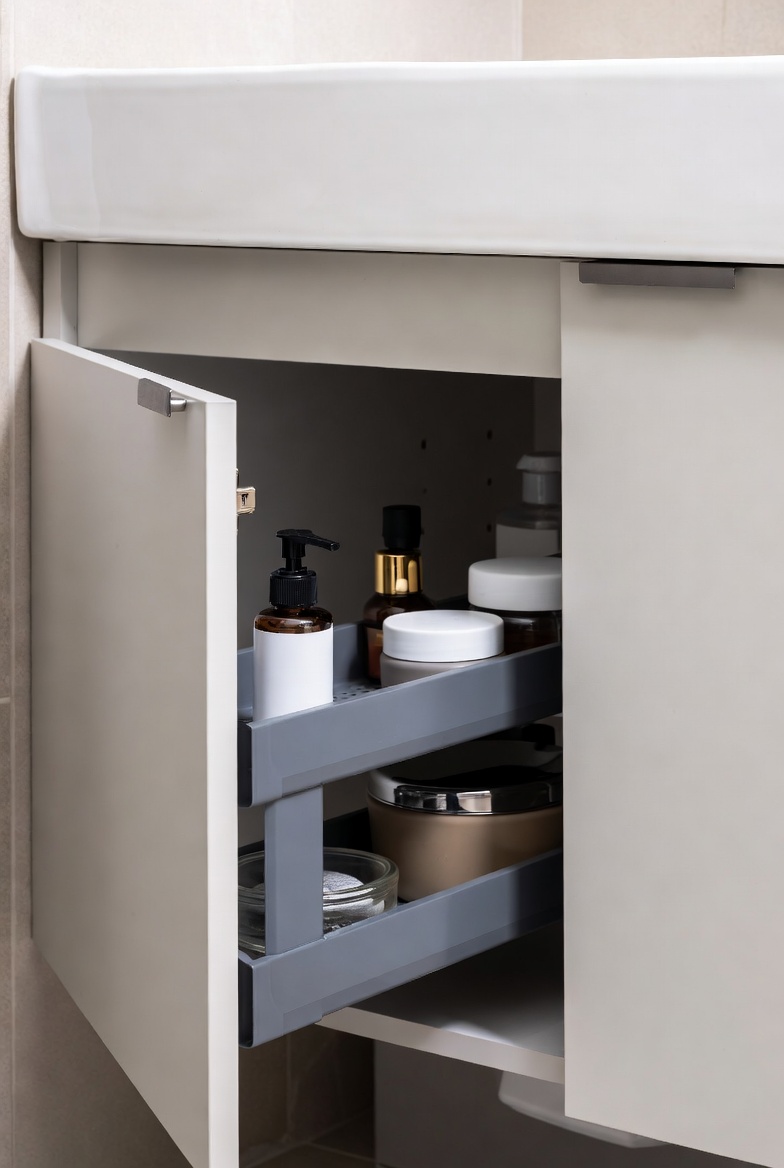 Closed Storage for a Cleaner Appearance