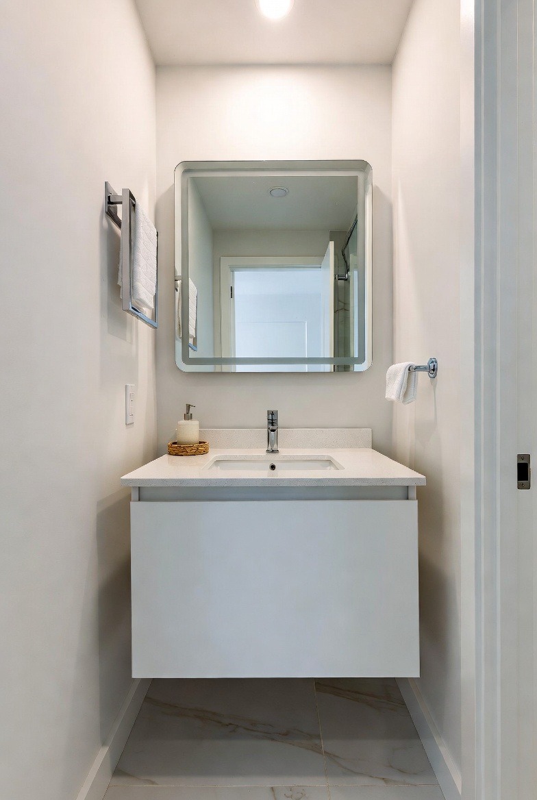 Compact Floating Vanity for Small Bathrooms