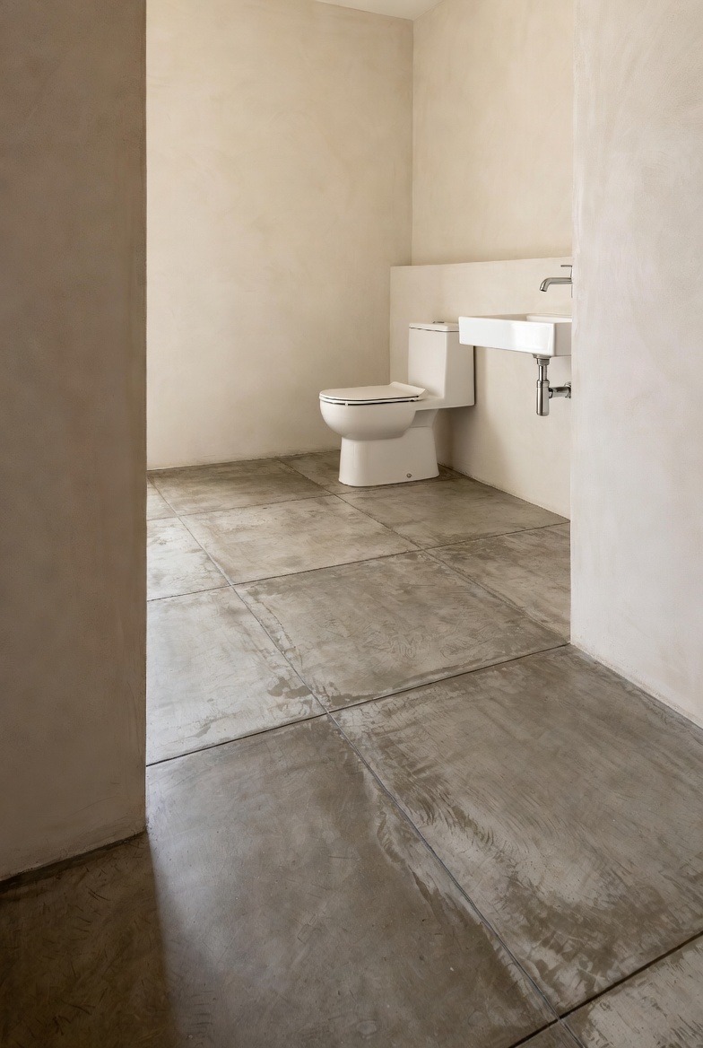 Concrete-Look Tiles for Modern Minimalism