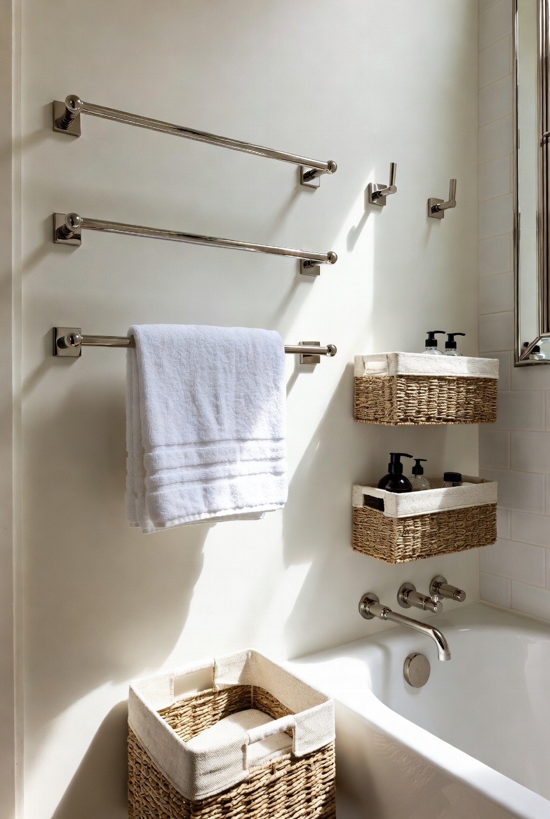 Coordinated Bathroom Hardware for a Unified Look