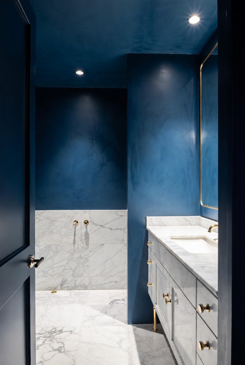 Deep Navy Blue Elegance Meets Serenity