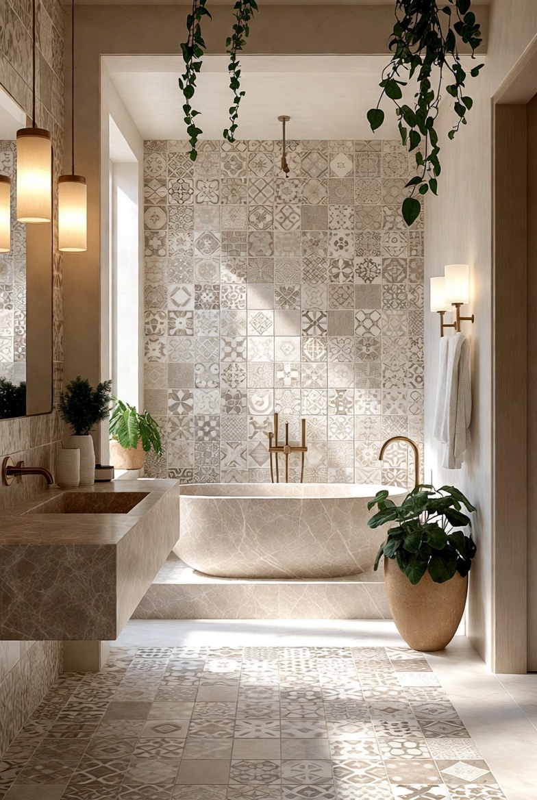 Experiment with Patterned Tiles