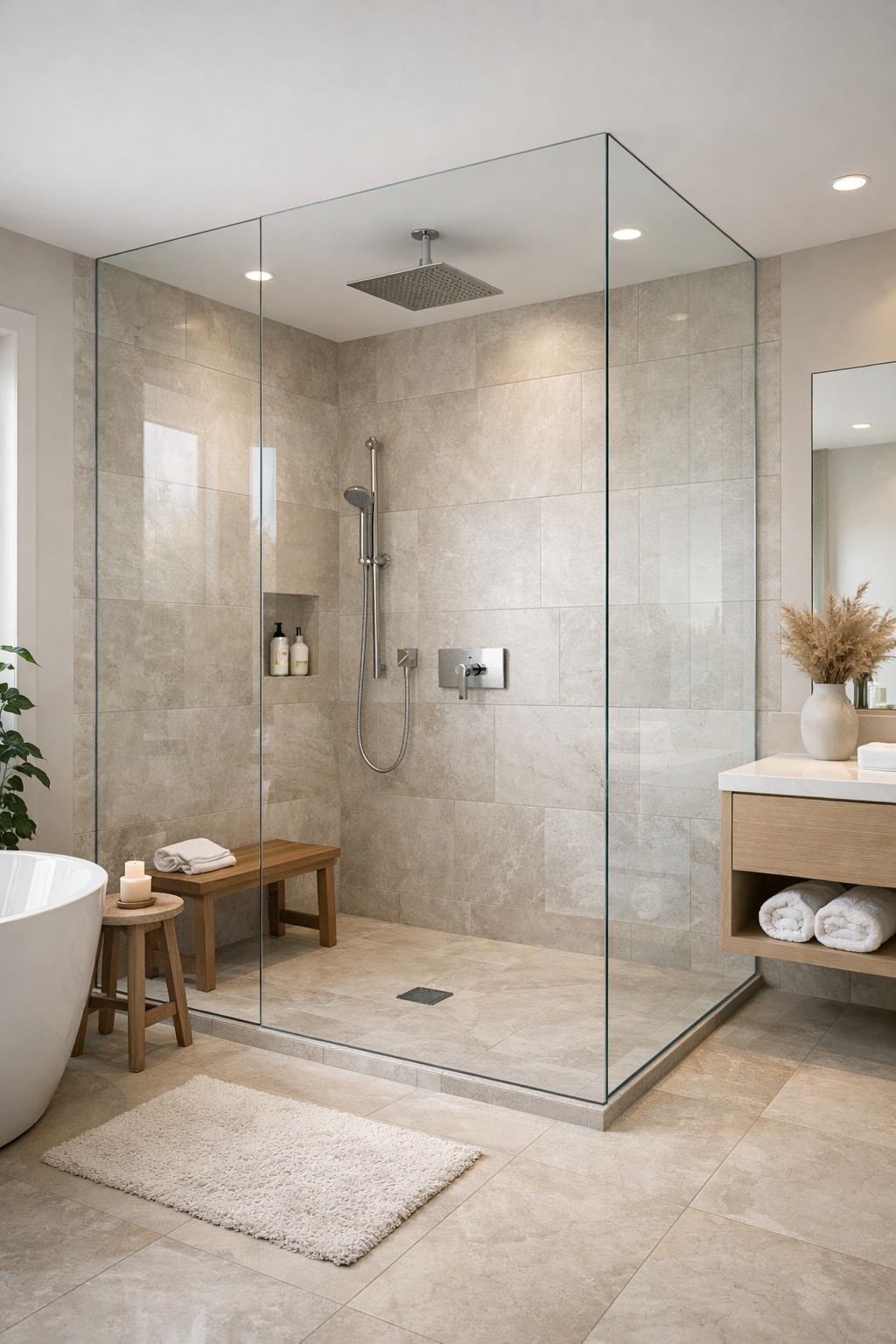 Frameless Glass Shower Enclosures