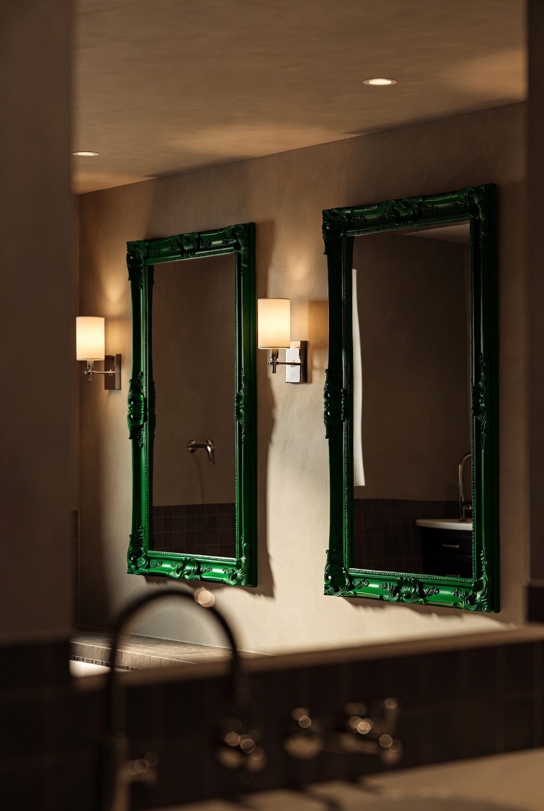 Hunter Green Mirrors to Frame Reflections