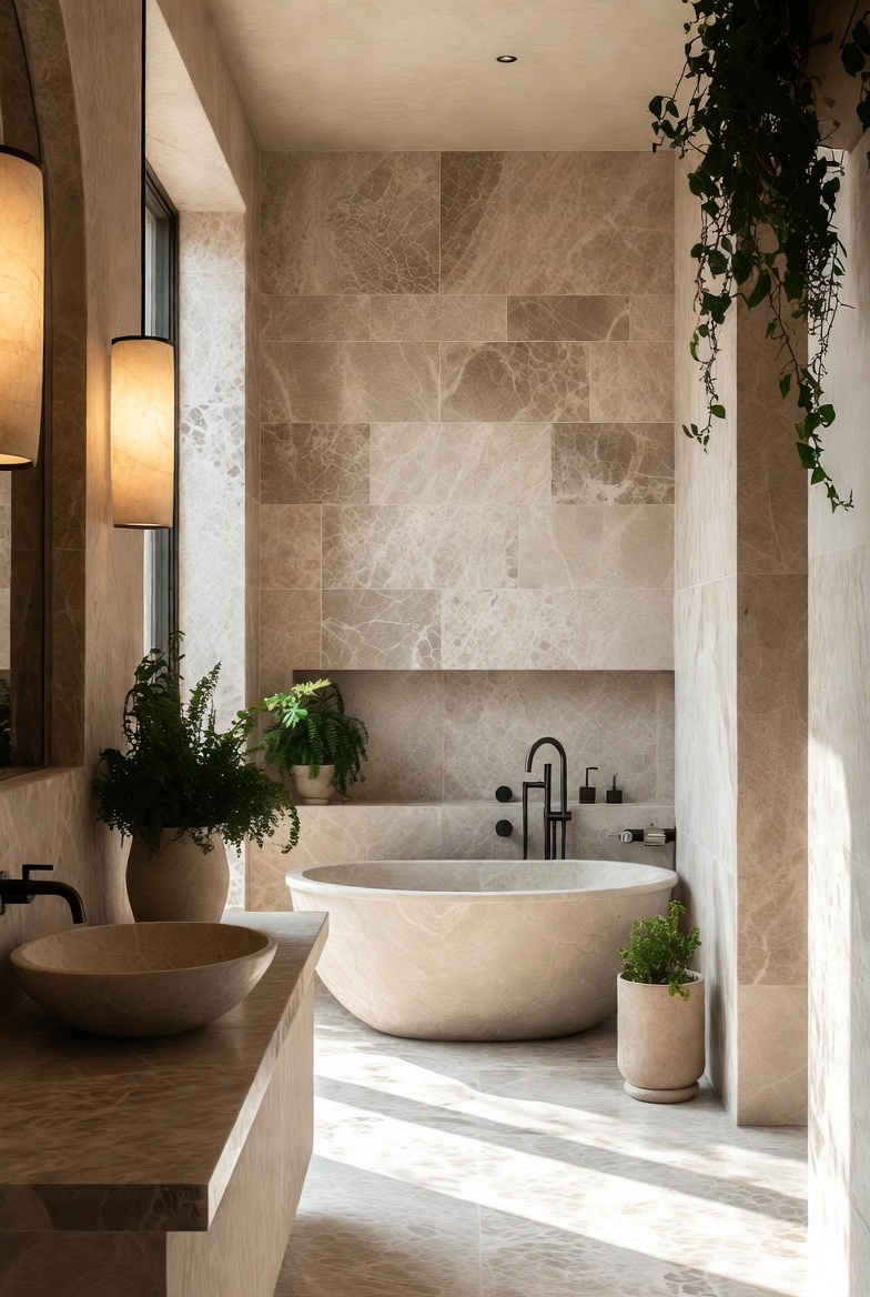 Incorporate Marble or Stone Details