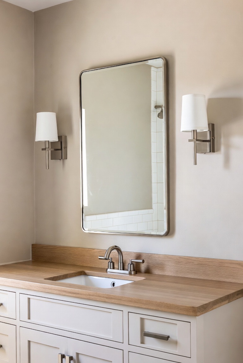 Keeping Bathroom Mirror Lighting Simple and Timeless