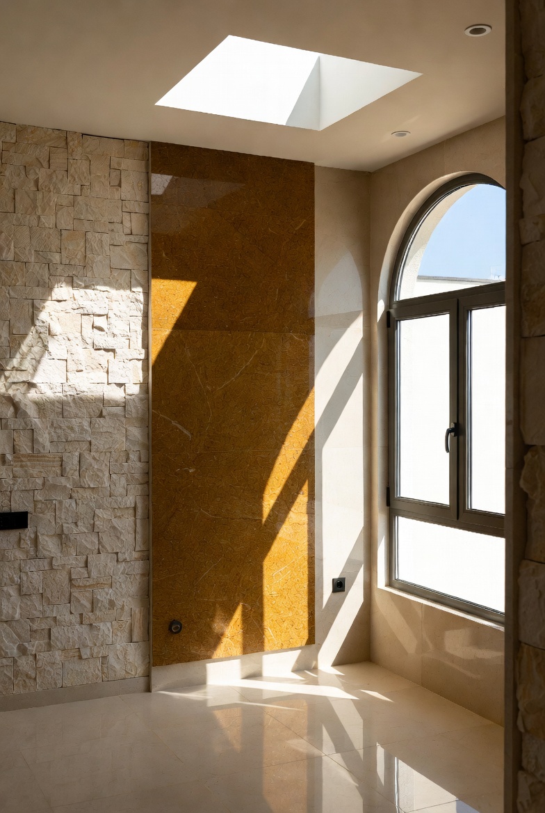 Letting Natural Light Highlight Bathroom Features