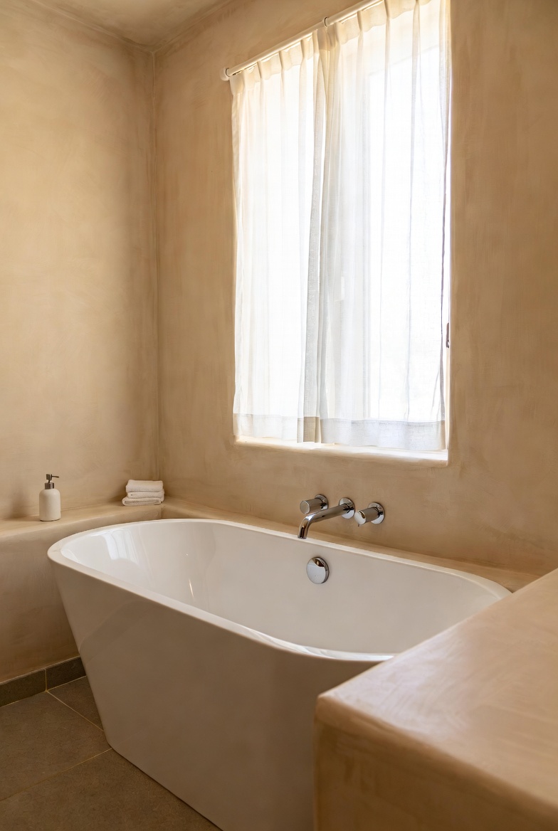 Neutral Color Palettes Around the Tub