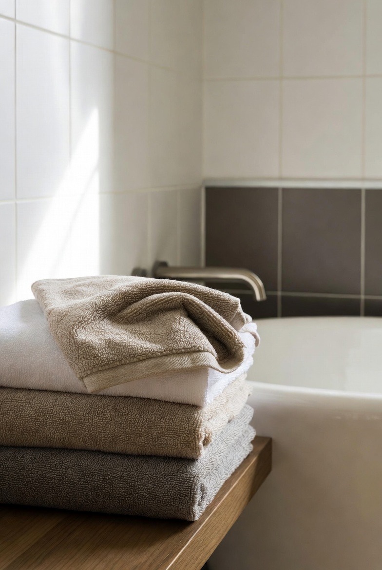 Neutral Towels for a Timeless Look
