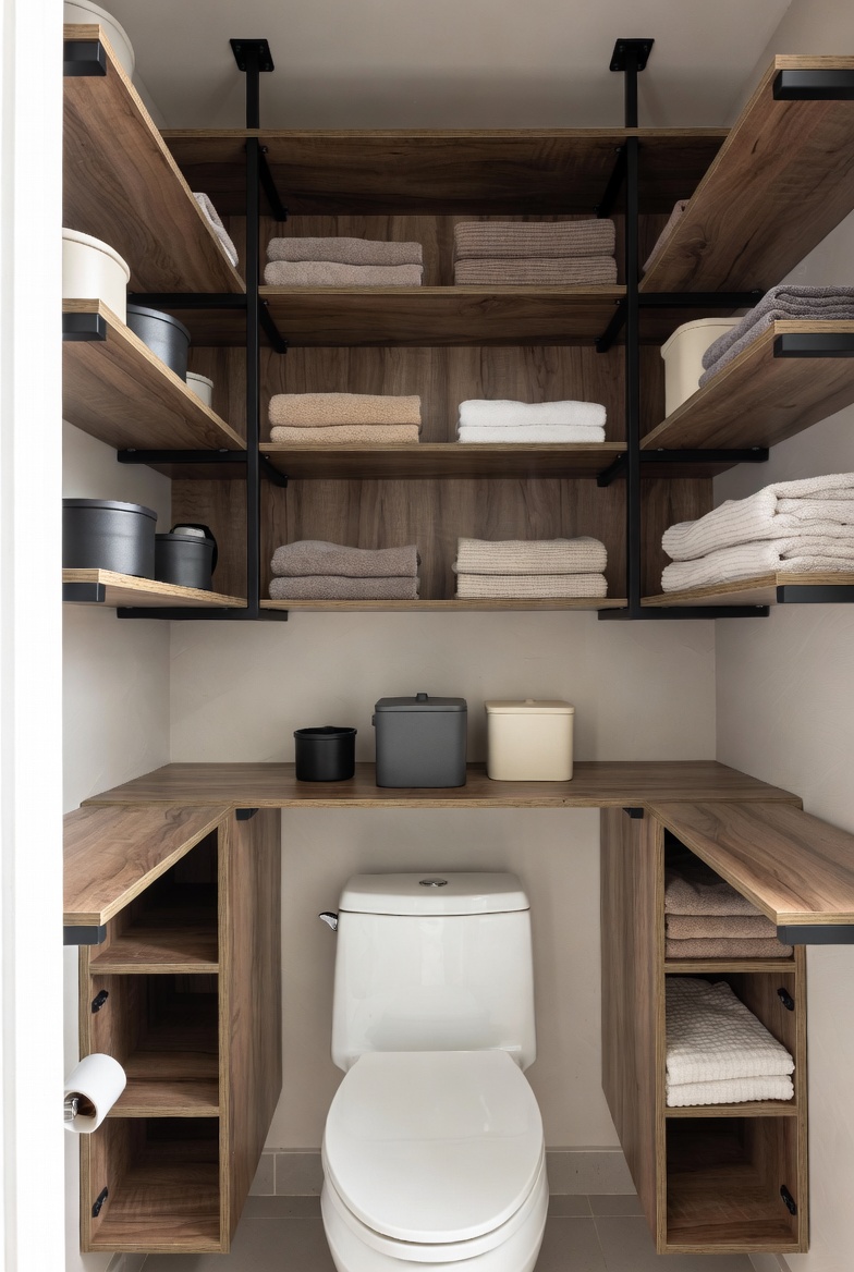 Over the Toilet Storage for Shared Bathrooms