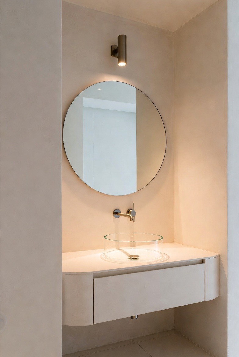 Round Mirrors for a Soft and Modern Touch
