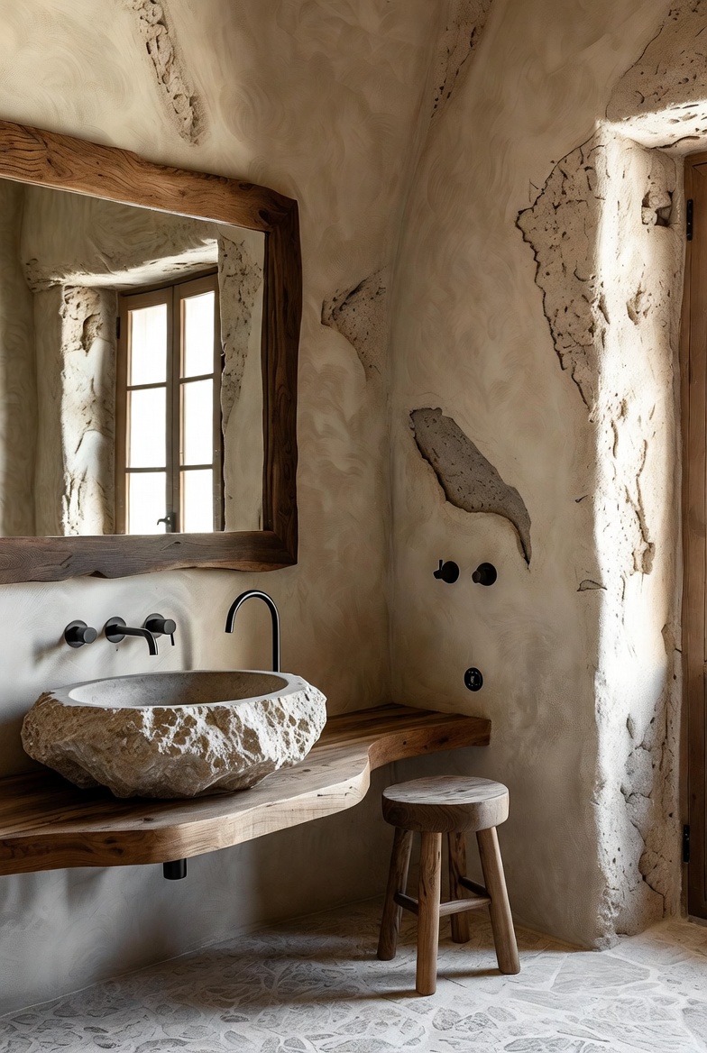 Sand for a Natural, Spa-Like Feel