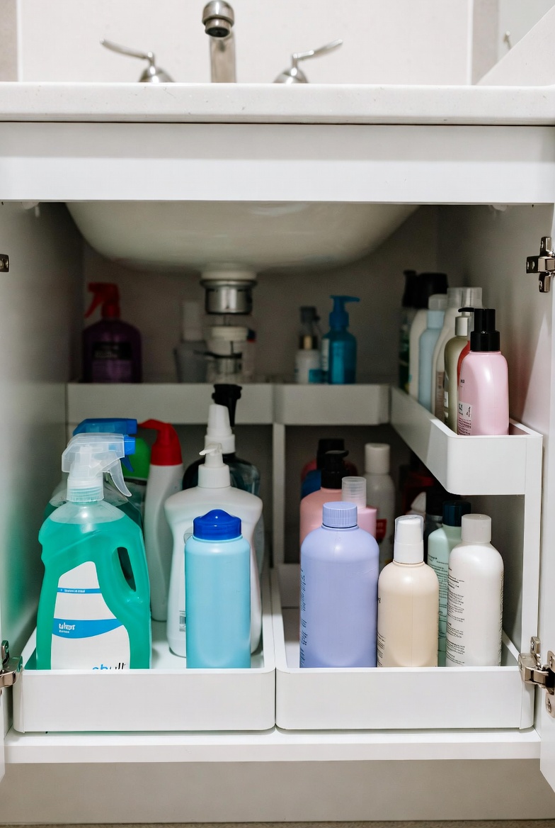 Separating Cleaning Supplies from Personal Items