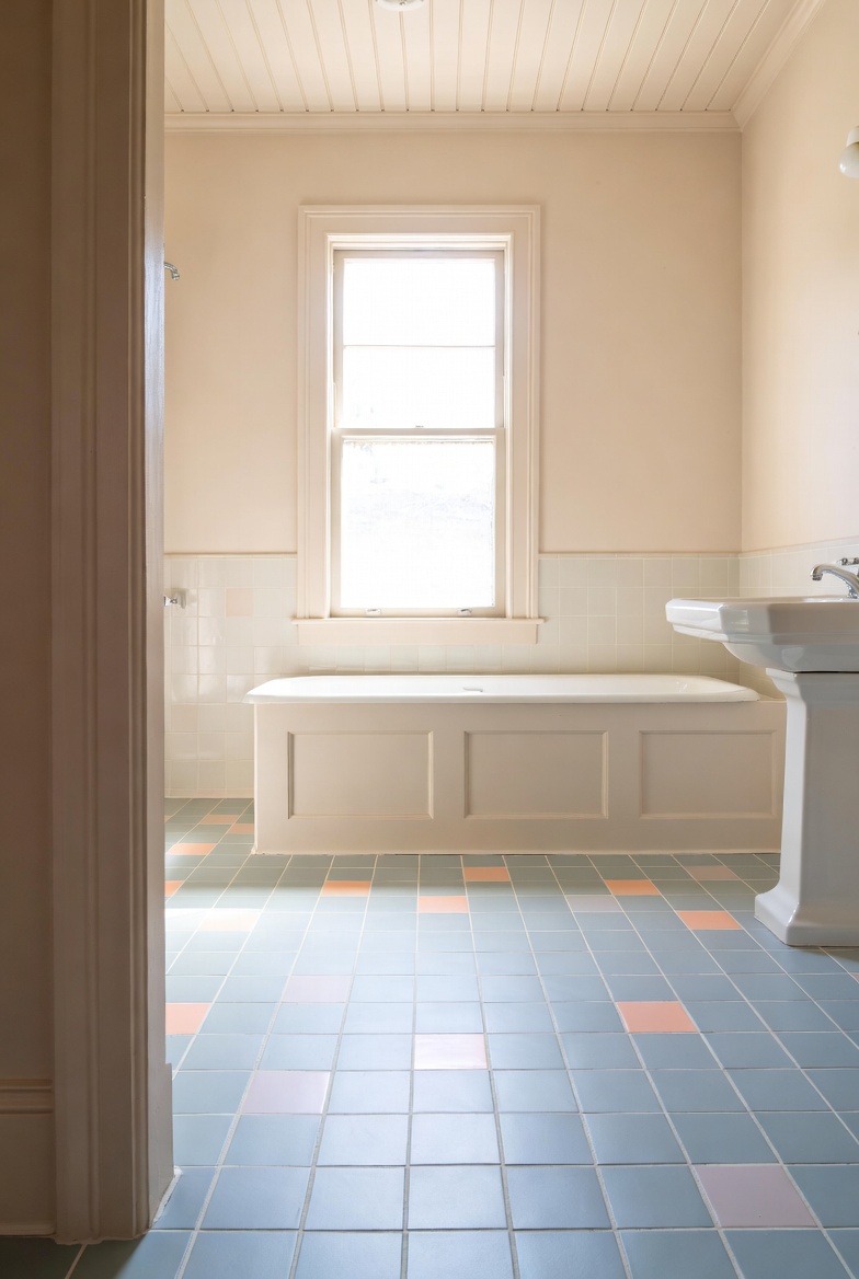 Soft Color Floor Tiles for a Gentle Touch
