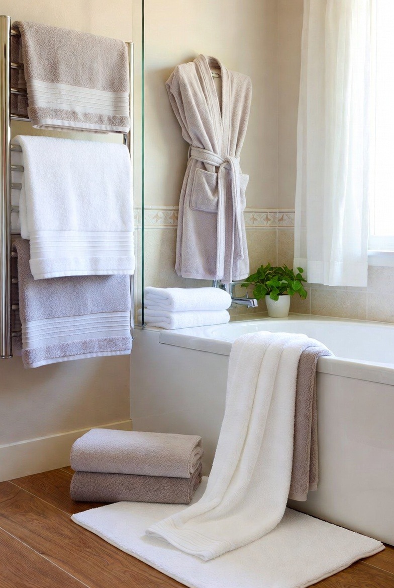 Stylish Towel Coordination for a Polished Look