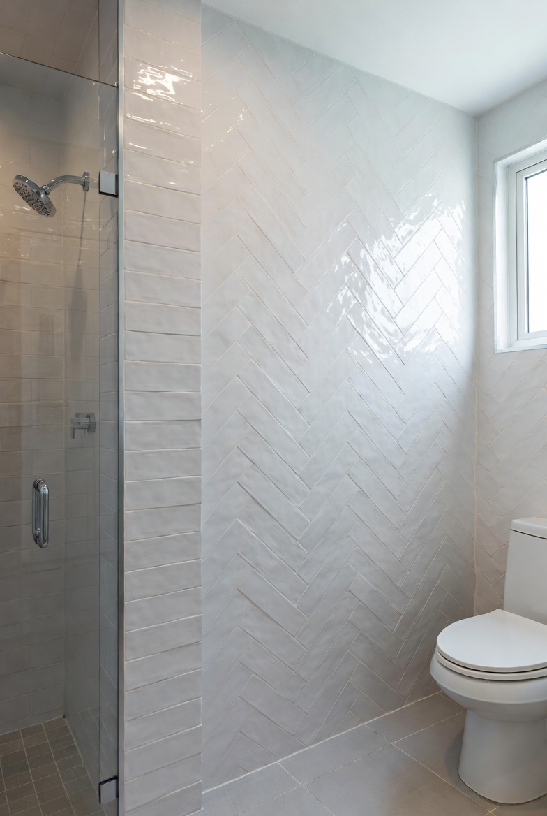 Subway Tile with Herringbone Patterns