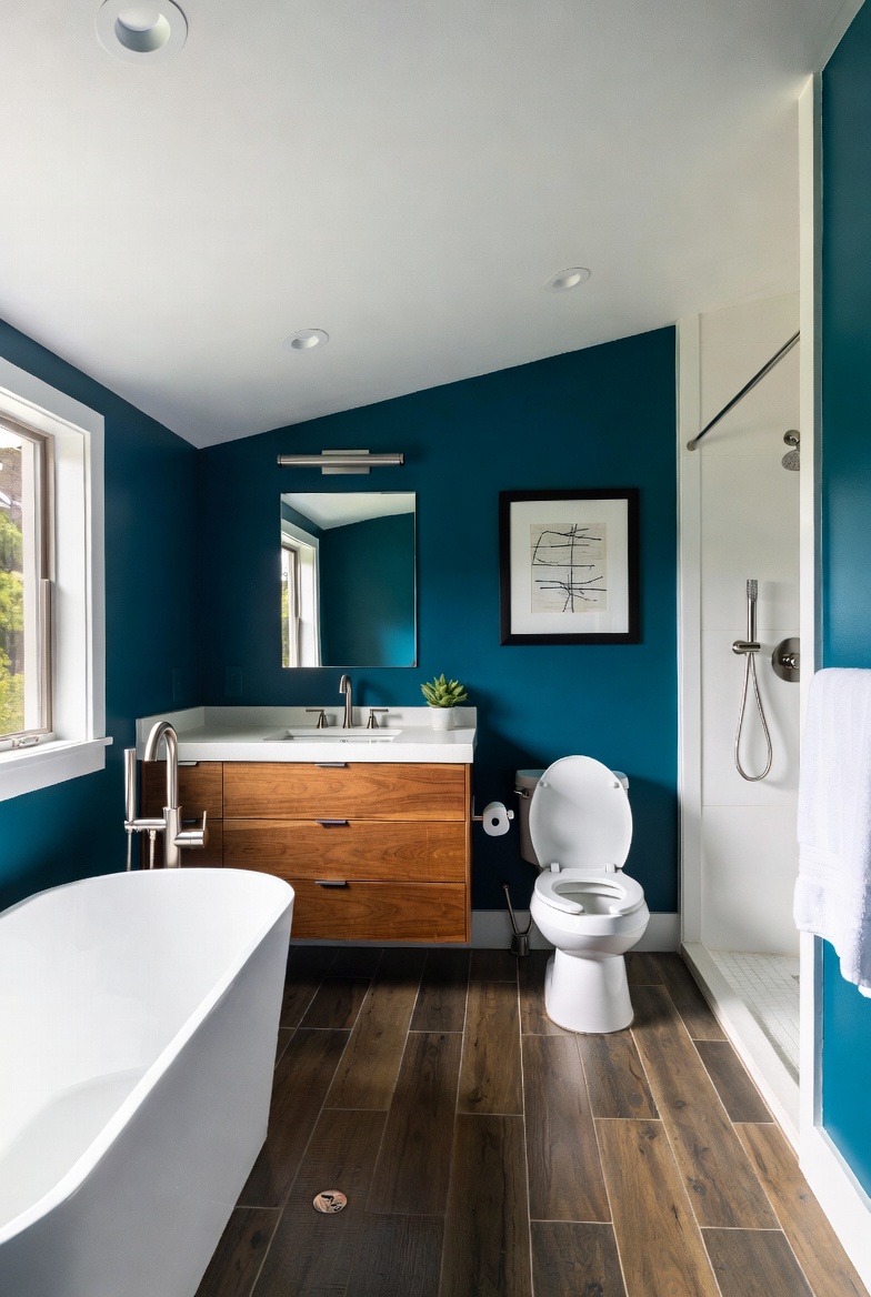 Teal Coastal Calm with Edge