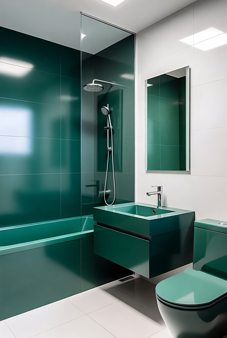 Teal Green Fixtures for Modern Edge