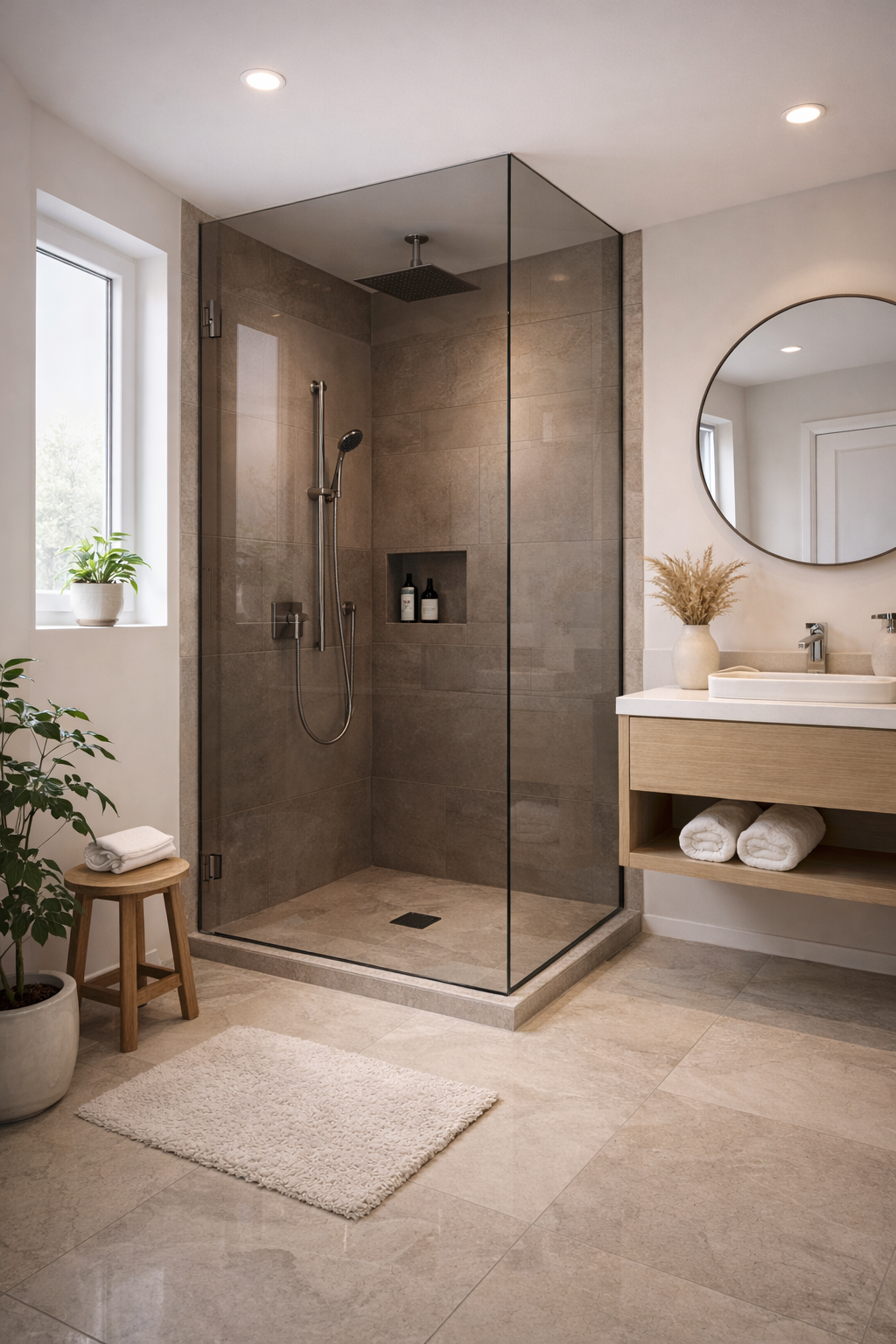 Tinted Glass Shower Designs