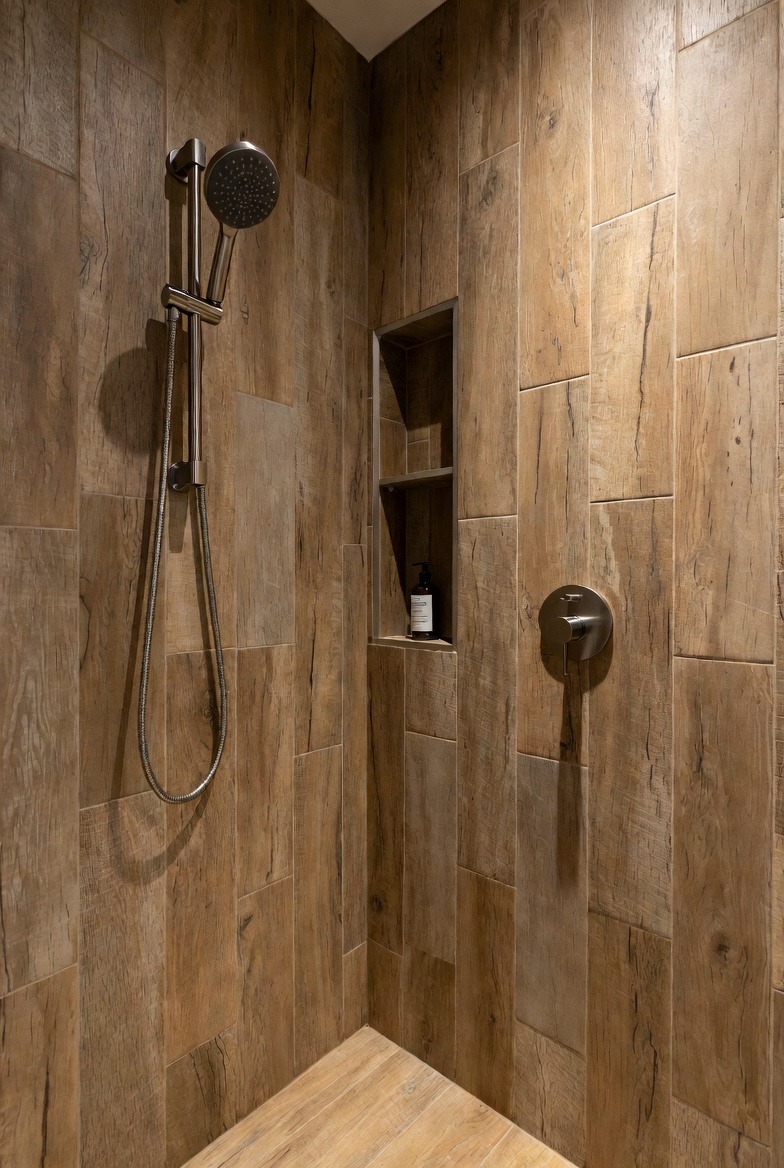 Wood-Look Tiles for Warmth and Comfort