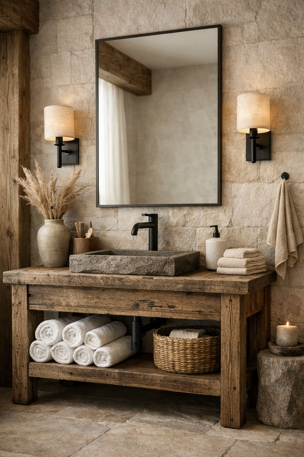Mixing Rustic with Subtle Modern Elements