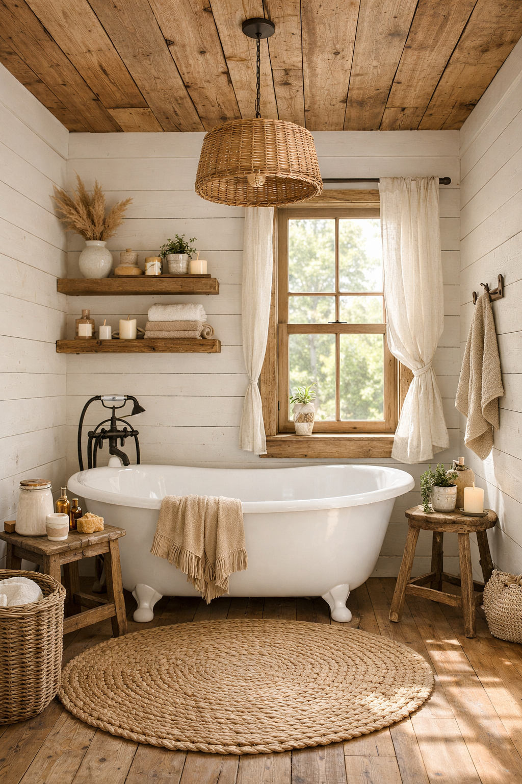 Shiplap and Wood Paneling for Texture