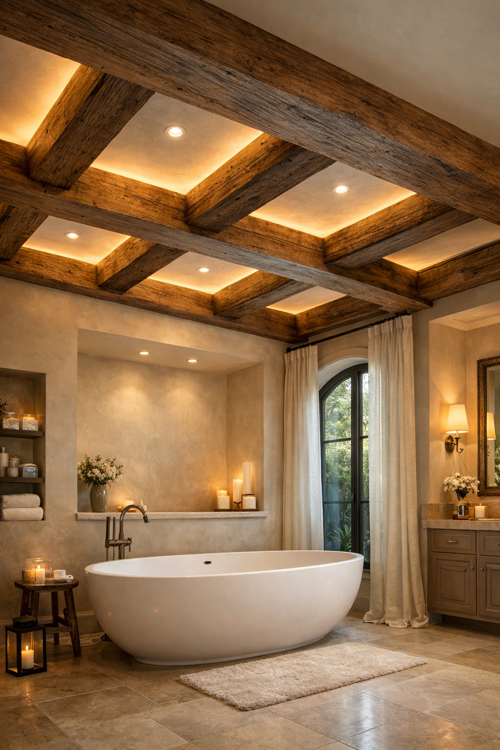 Beams with Integrated Cove Lighting