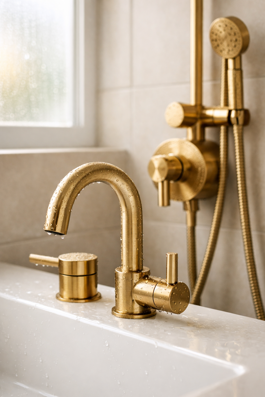 Brushed Brass Fixtures for a Subtle Upgrade