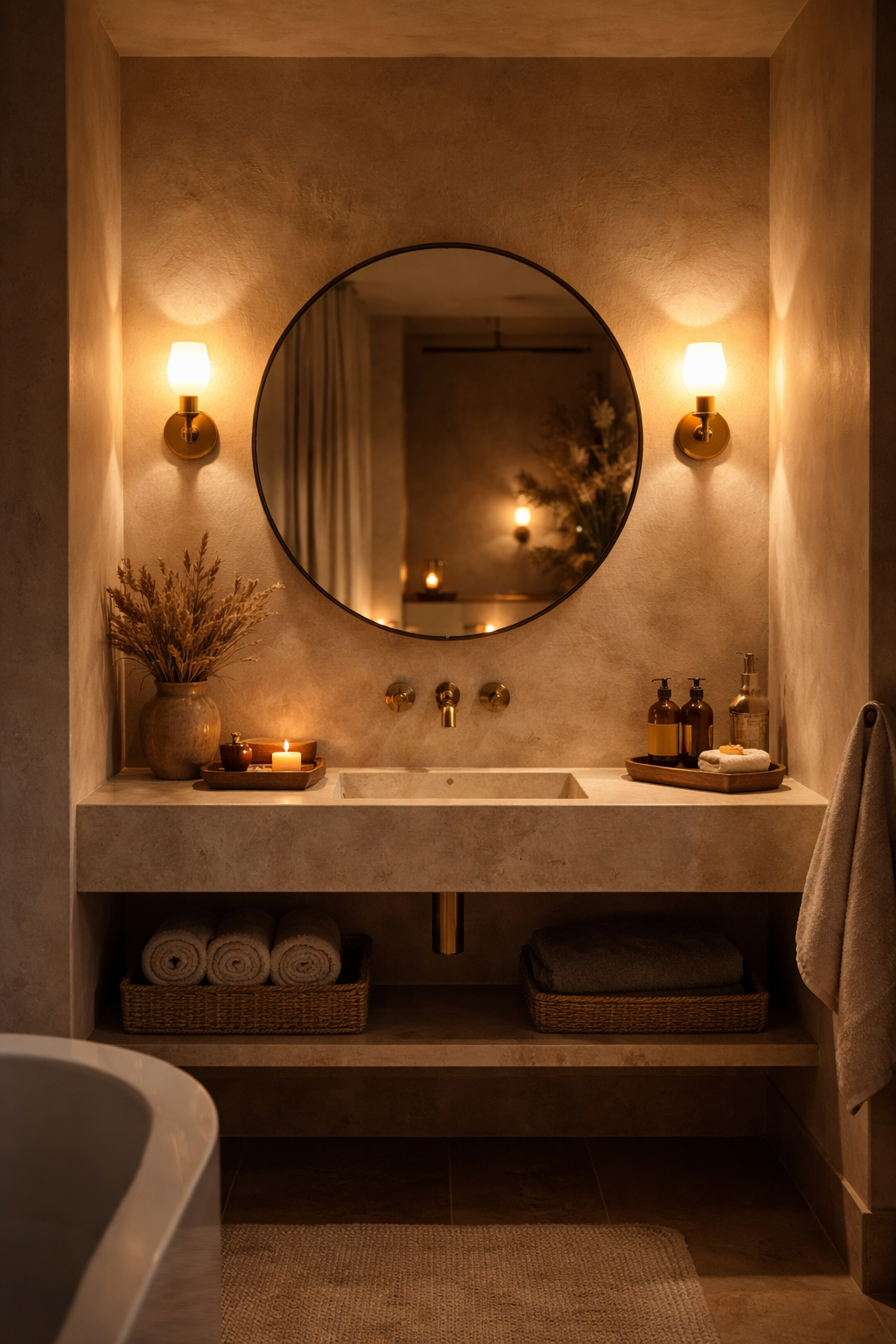 Brushed Brass Lighting for Warm Ambience