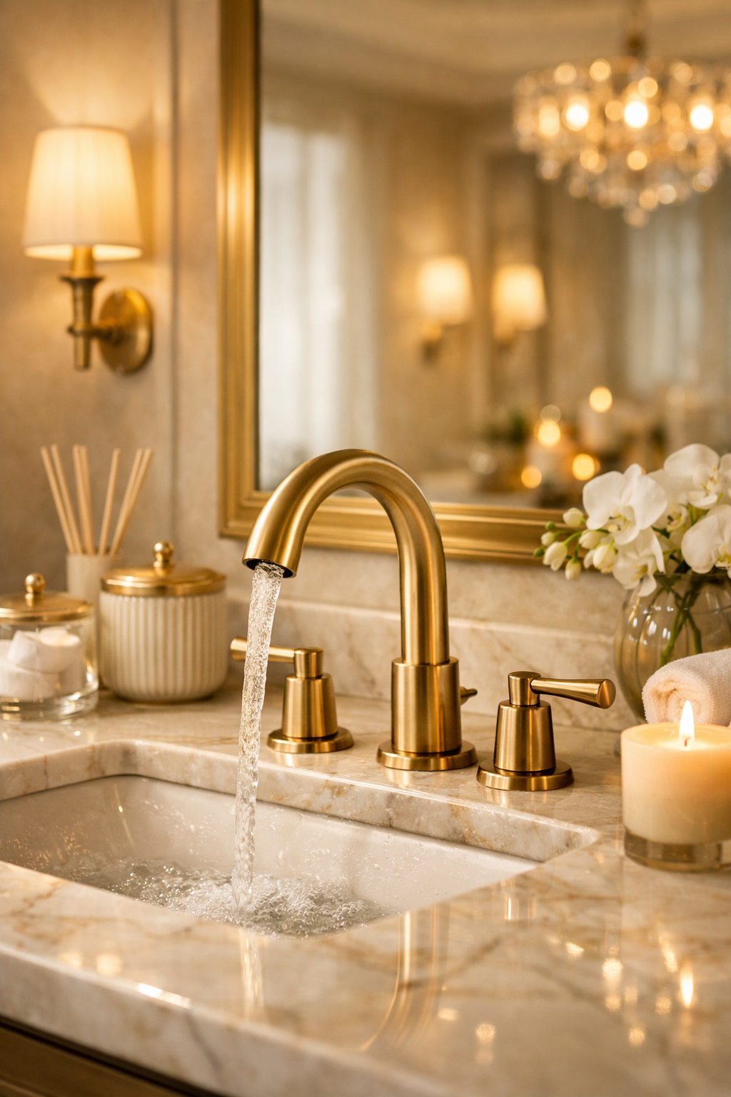 Brushed Gold Luxury Finish