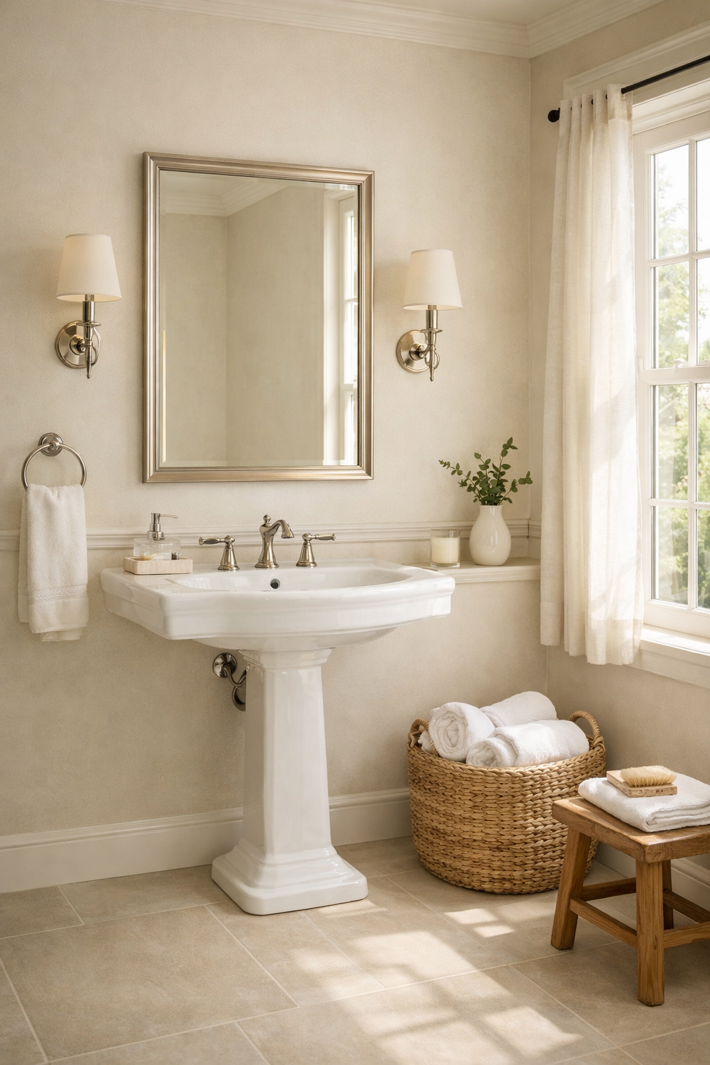 Classic Cream Walls for a Timeless Look