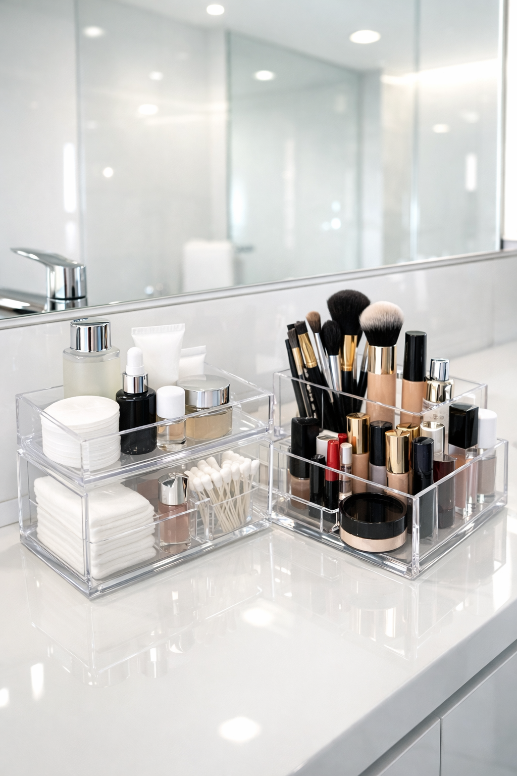 Clear Acrylic Baskets for a Sleek Look