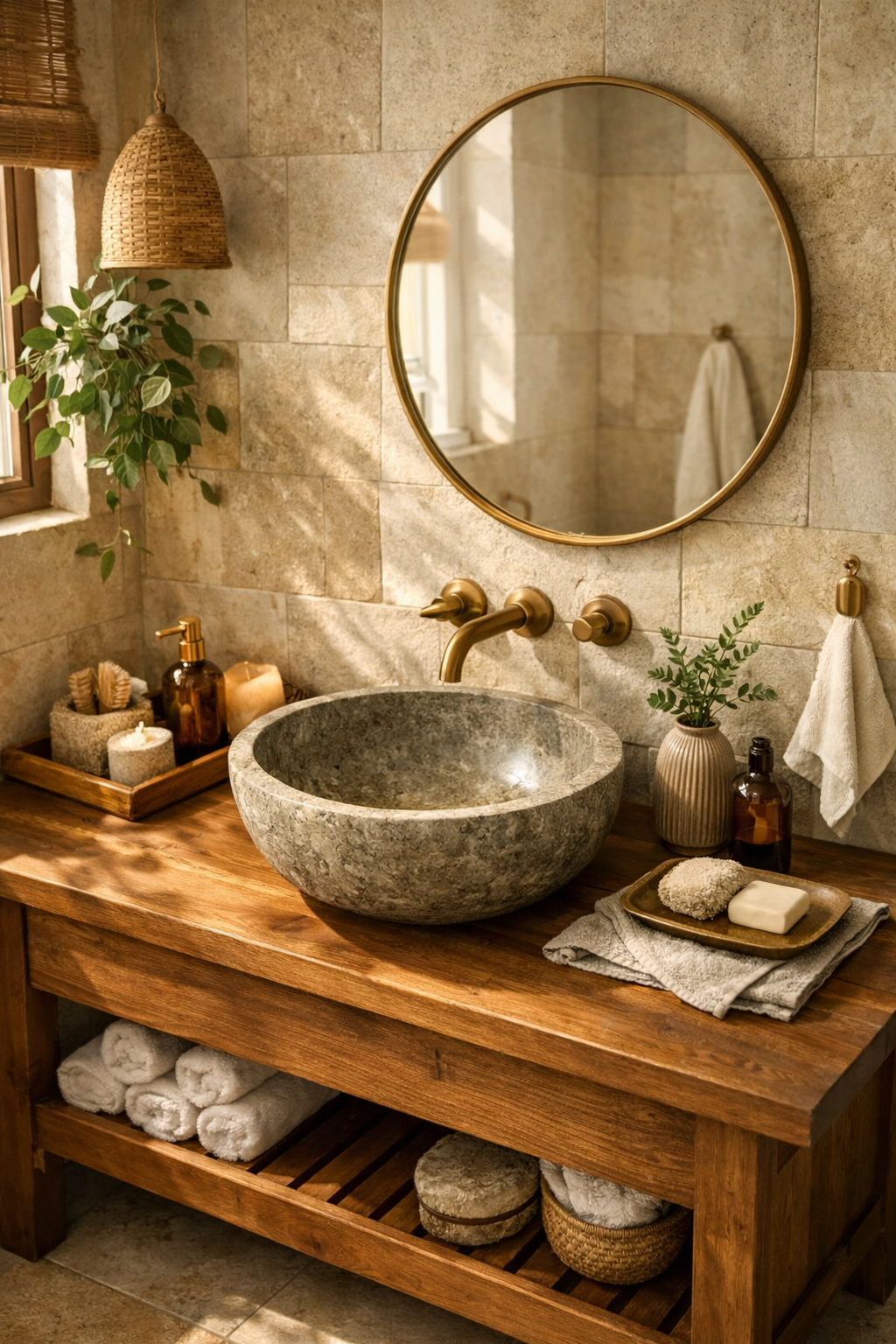 Combining Brass with Natural Materials