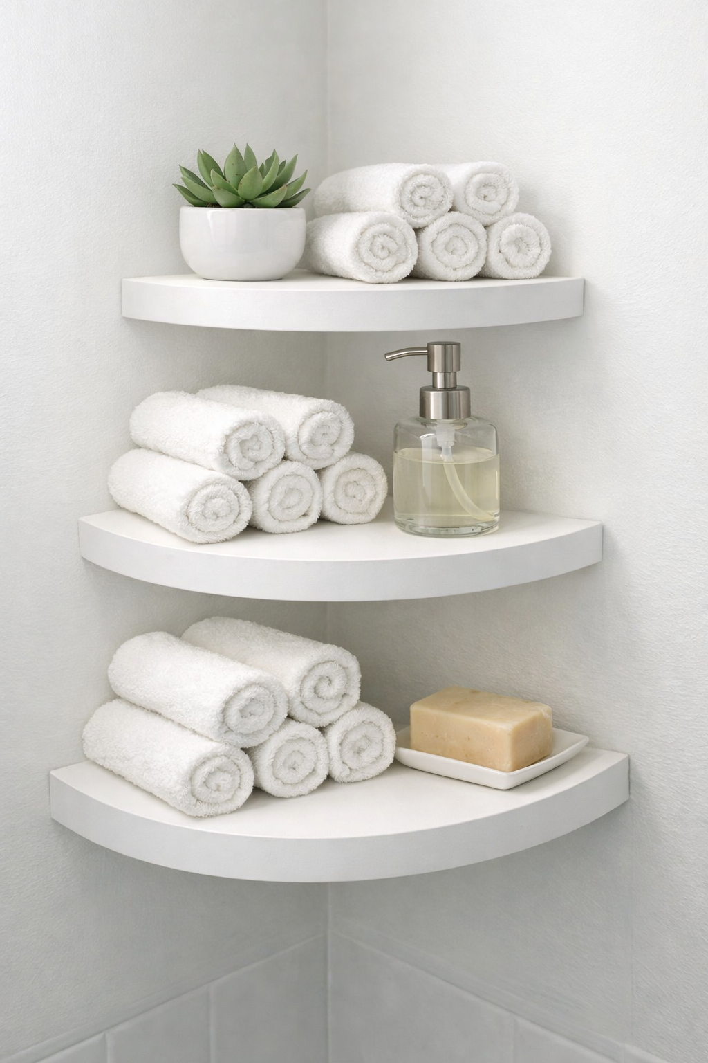 Corner Floating Shelves for Awkward Angles