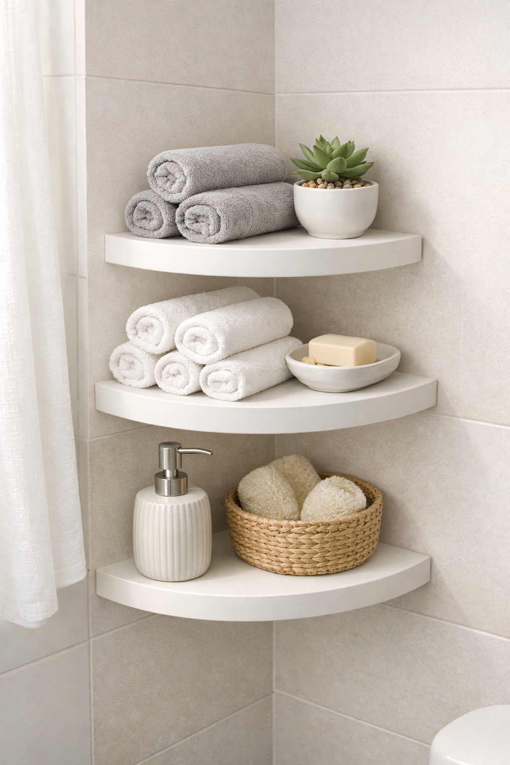 Corner Floating Shelves to Reclaim Awkward Angles