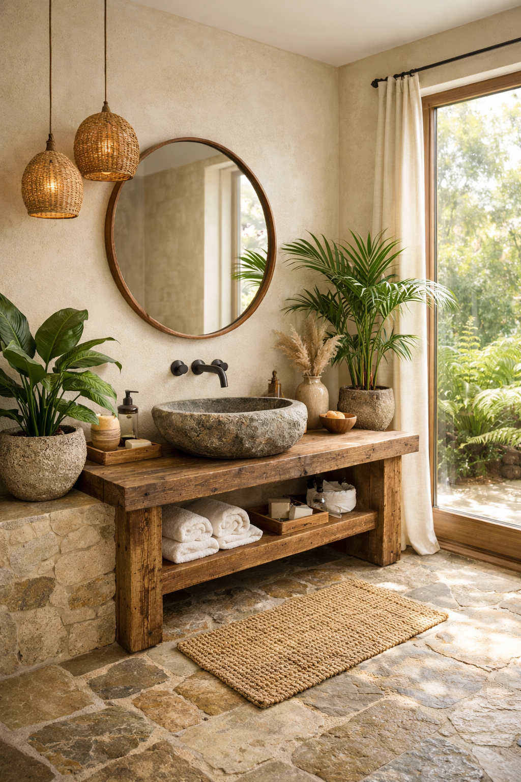 Cream and Stone for Natural Elegance