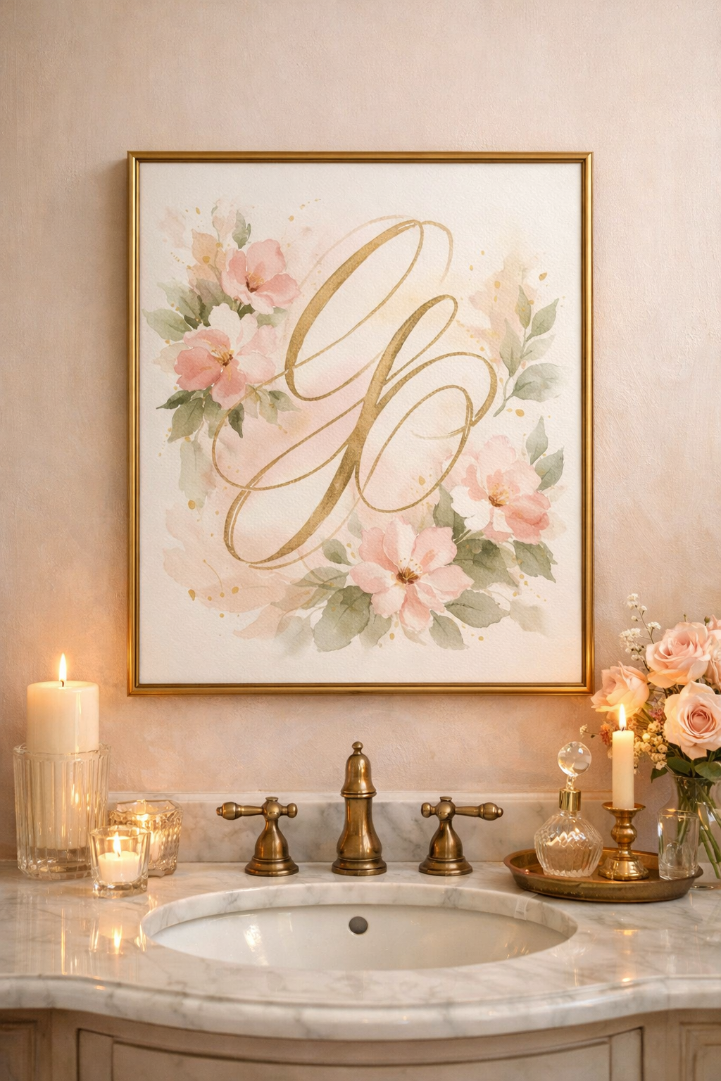 DIY Personalized Watercolor Monogram Art for a Unique Touch