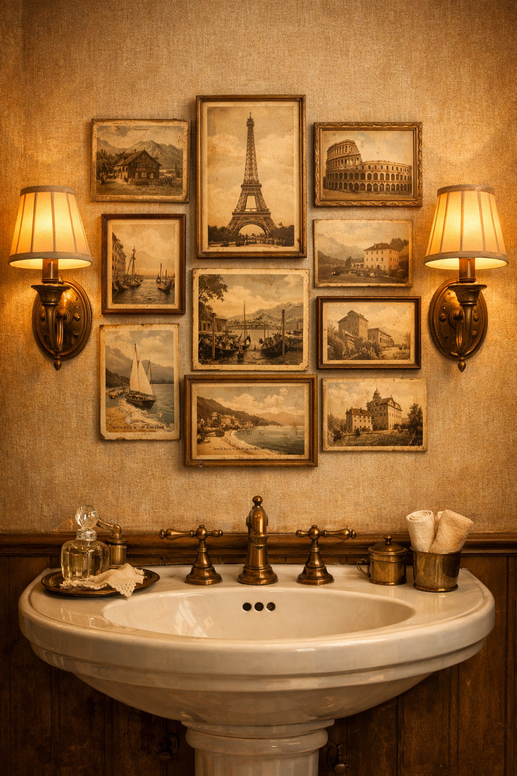 DIY Vintage Postcard Collage for Timeless Charm