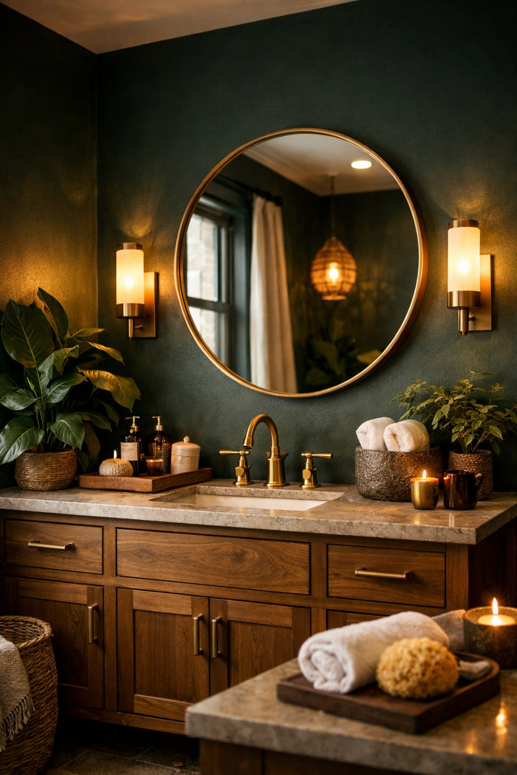 Deep Green Walls for a Rich Natural Mood