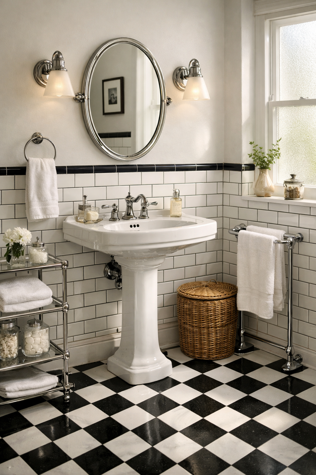 Embrace Classic Black and White Tile Patterns