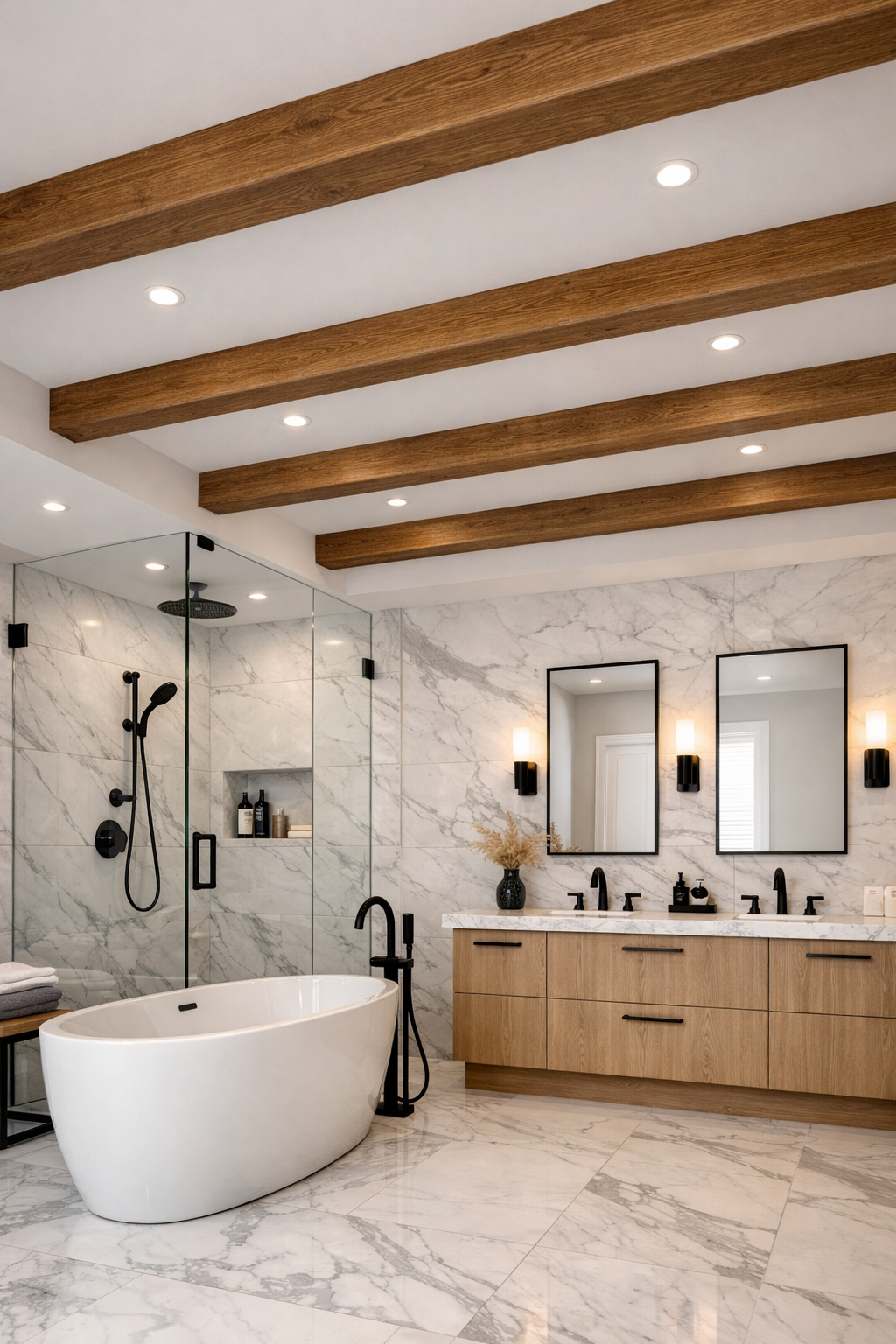 Faux Polyurethane Beams for Effortless Installation