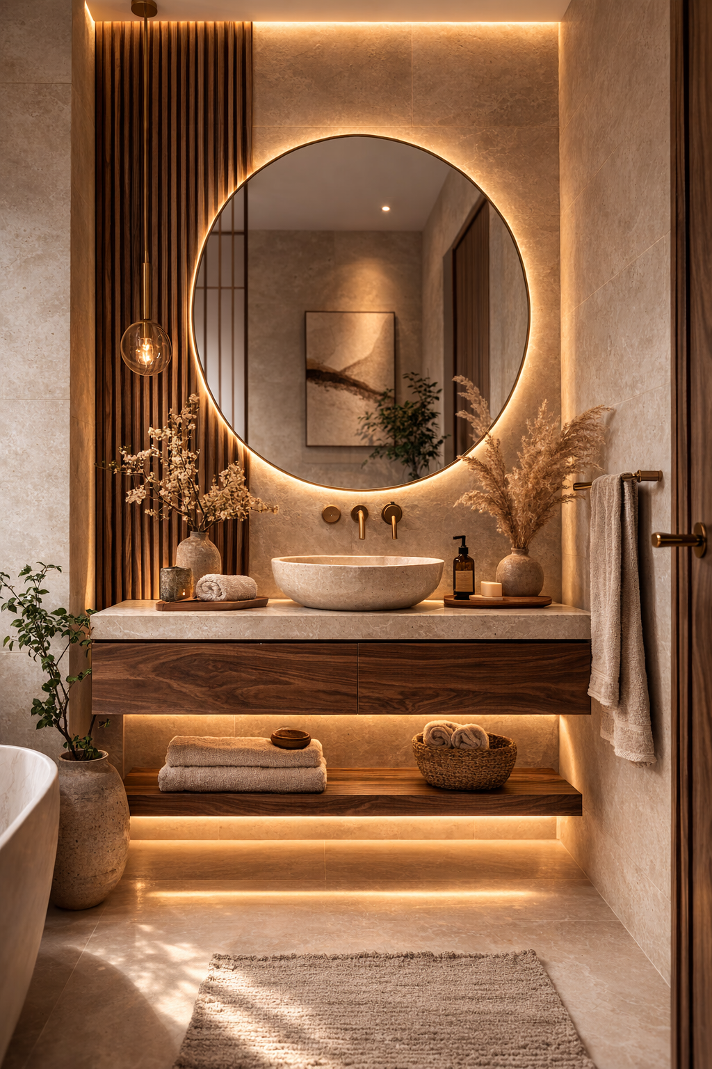 Incorporate Natural Wood for Warmth