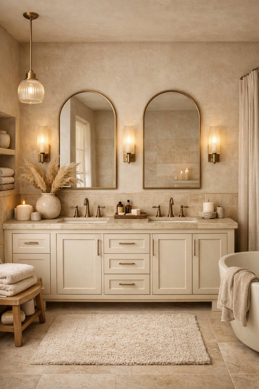 Layered Beige Shades for Depth