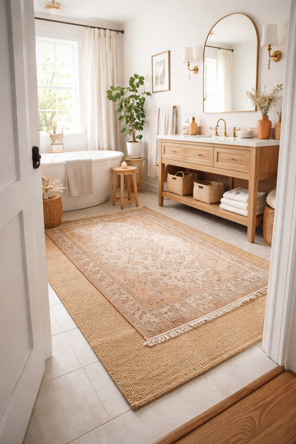 Layered Rugs for Depth and Texture