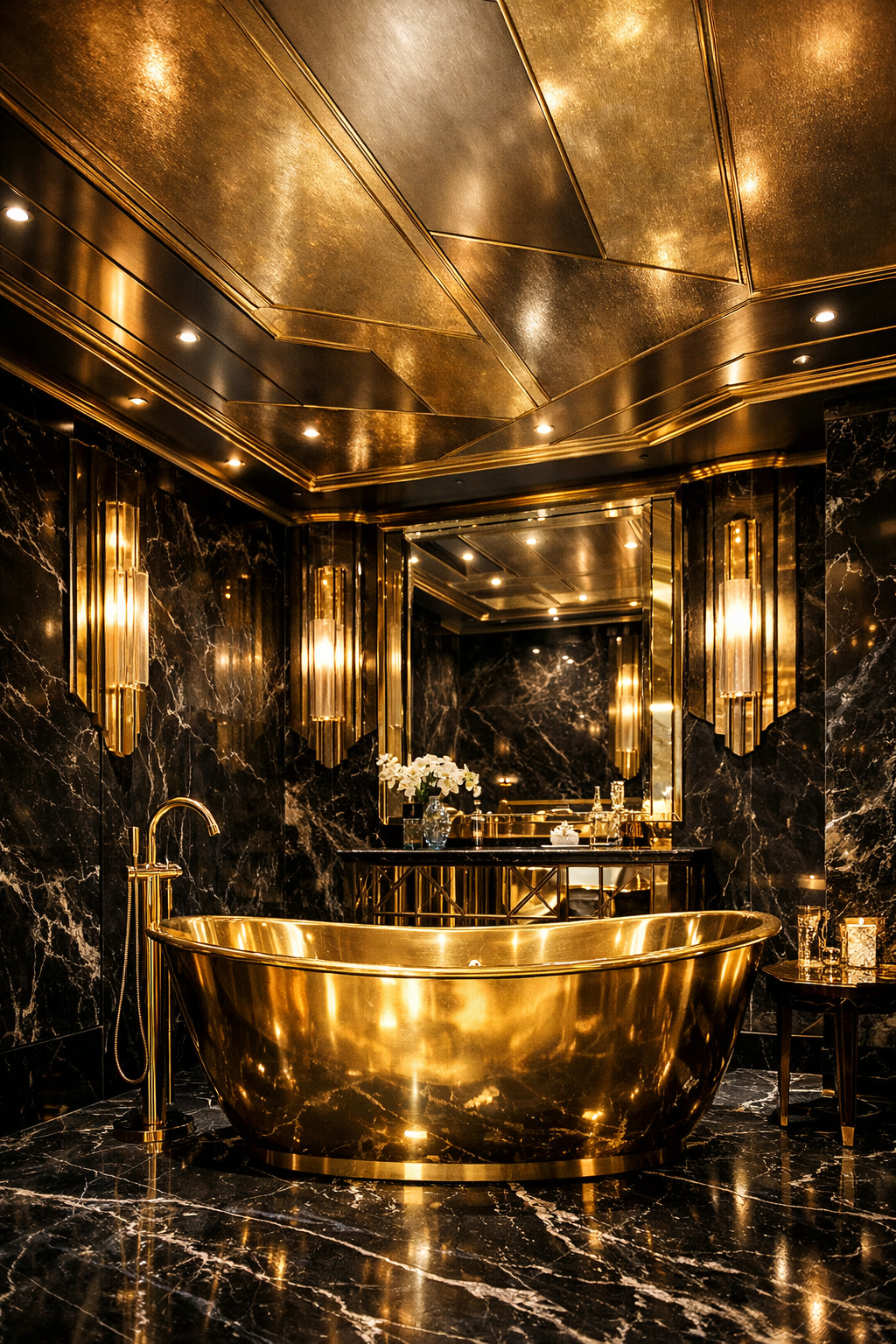 Metallic Accent Panels for Subtle Shimmer