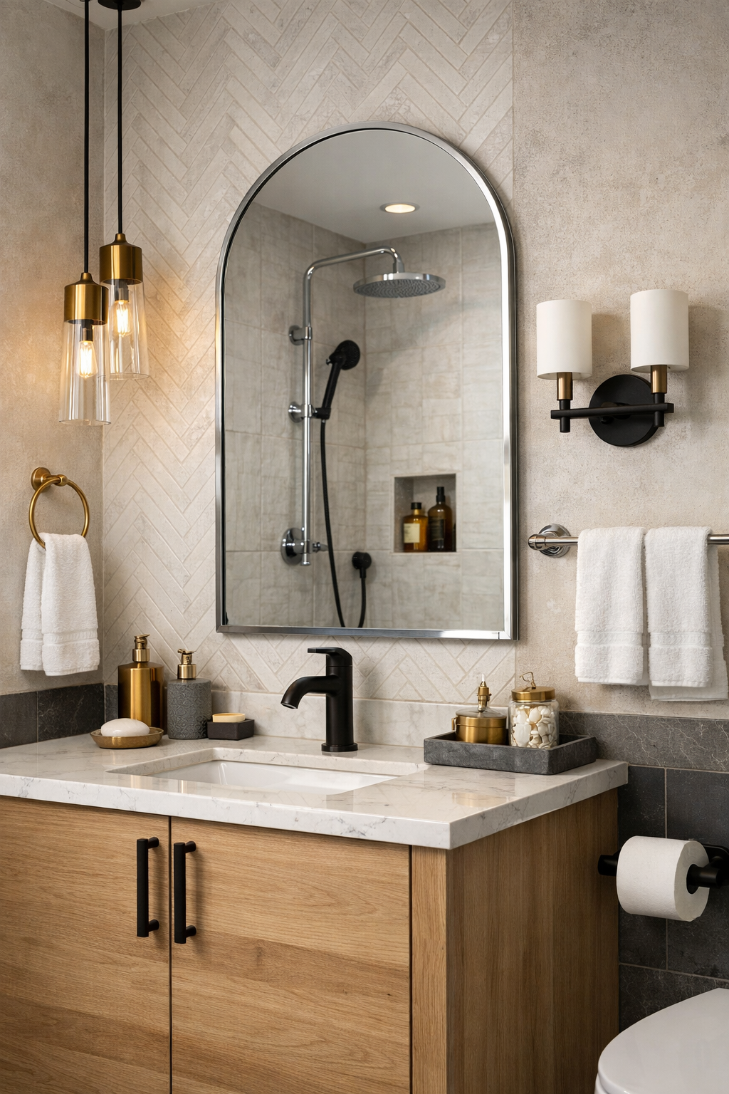 Mixed Metal Hardware for a Contemporary Style
