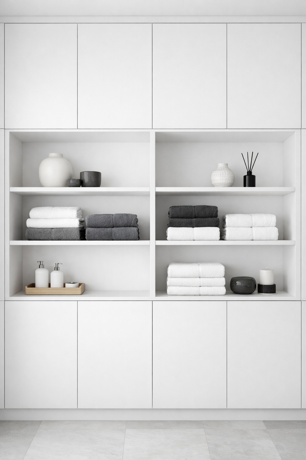 Monochrome Storage That Blends Seamlessly