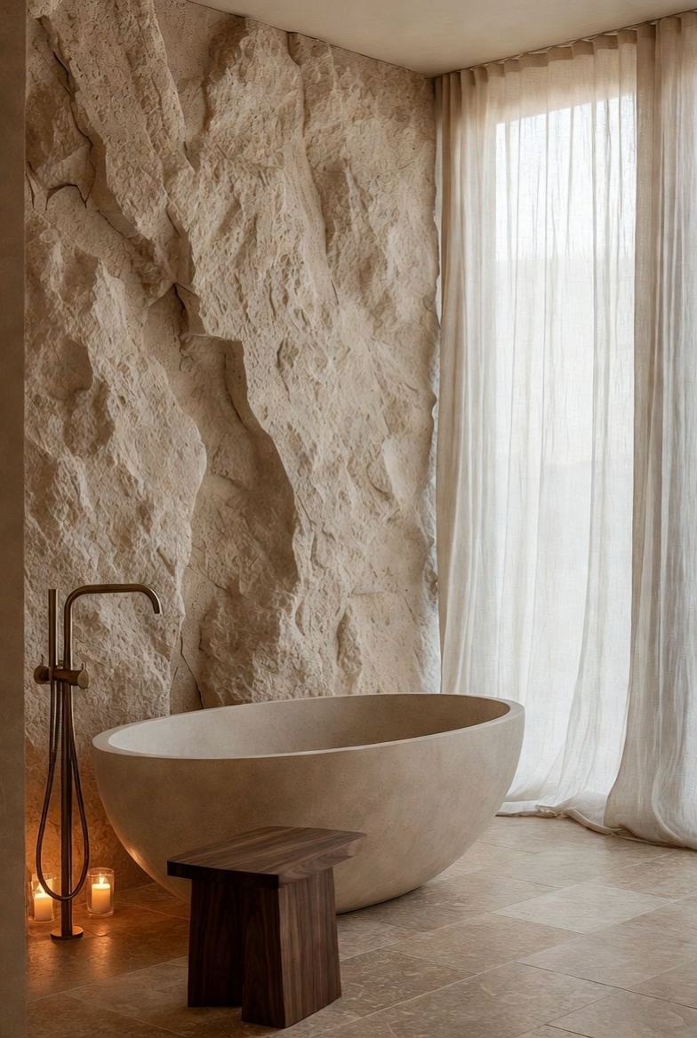 Opt for Freestanding or Sculptural Bathtubs