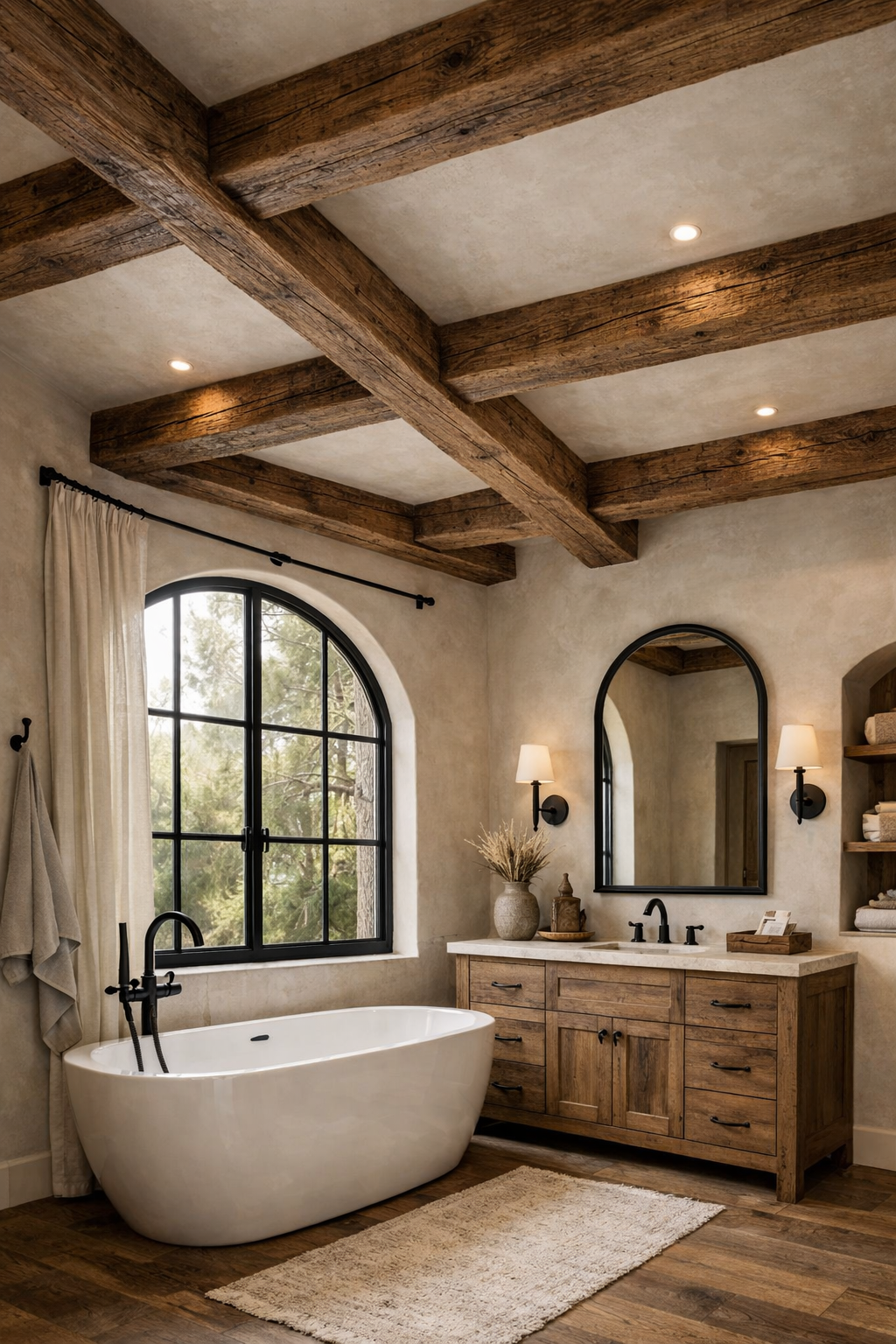 Reclaimed Oak Beams for Rustic Character