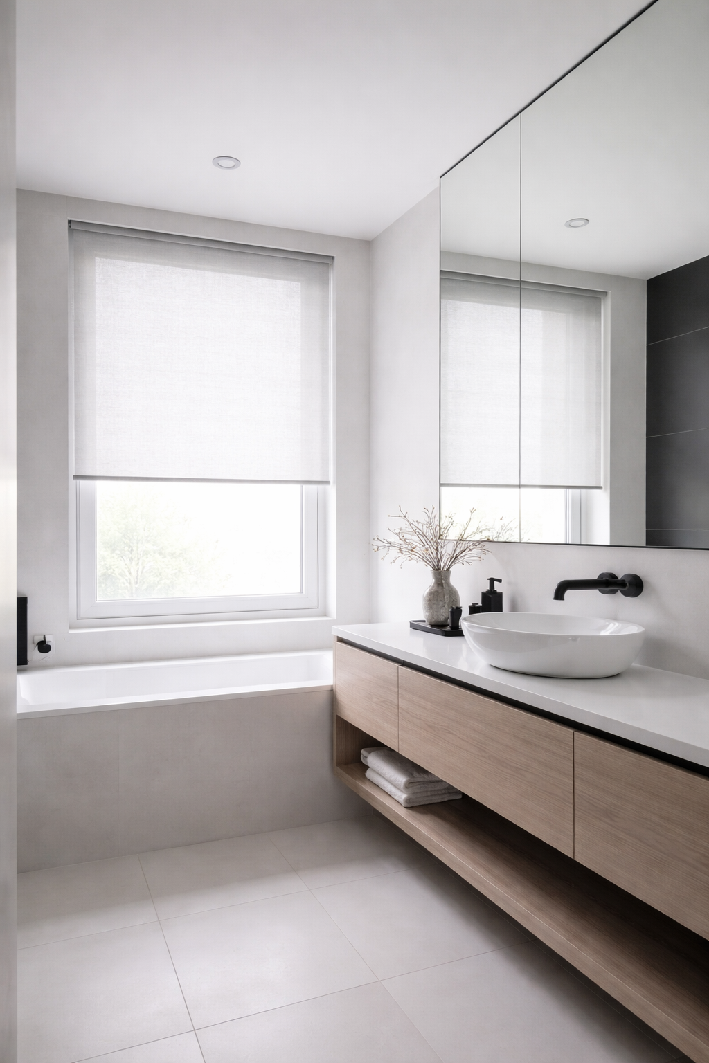 Roller Shades for a Sleek Modern Look